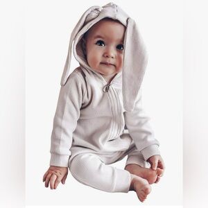 White Bunny Ear Kids One Piece